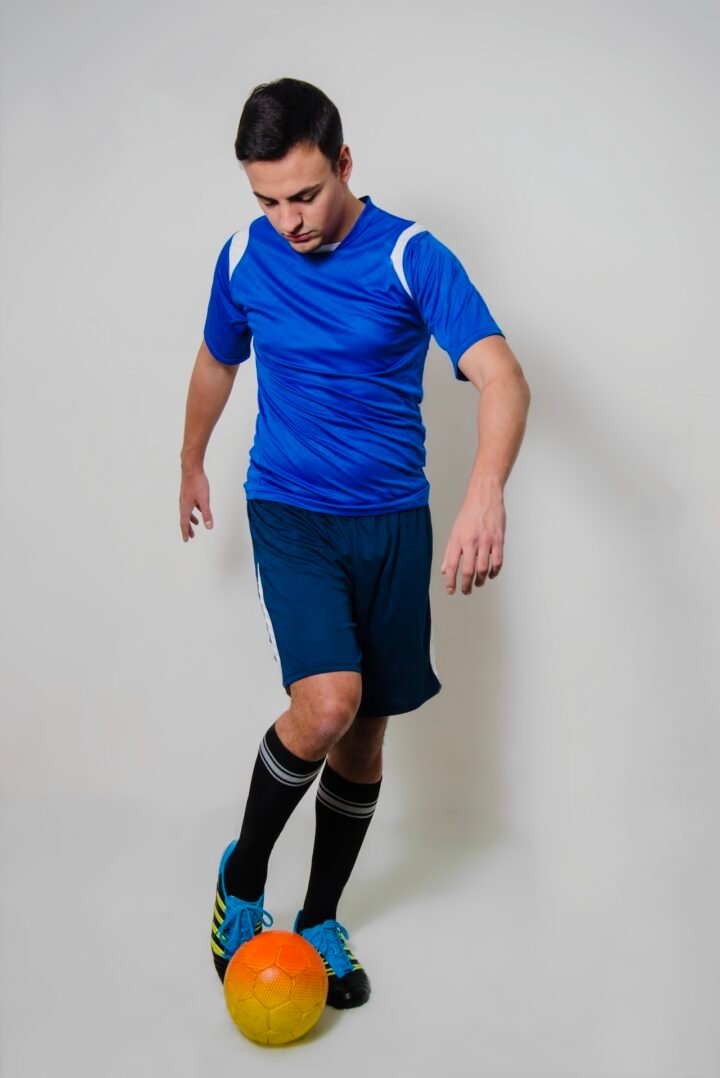 football-player-practicing