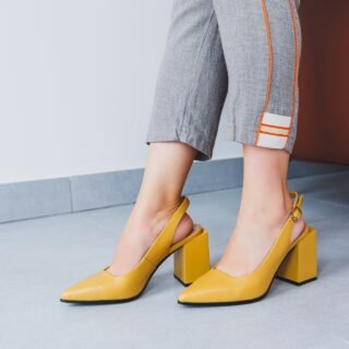Lemon Zest Strappy Heels